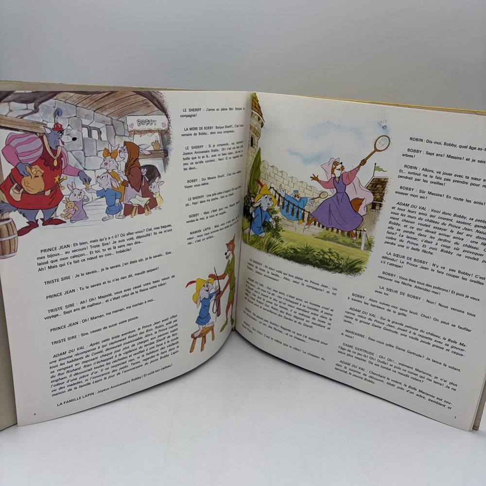 Walt Disney Robin Des Bois LP 1974 French Disneyland Records ST-3810 F VG+ - Picture 15 of 16